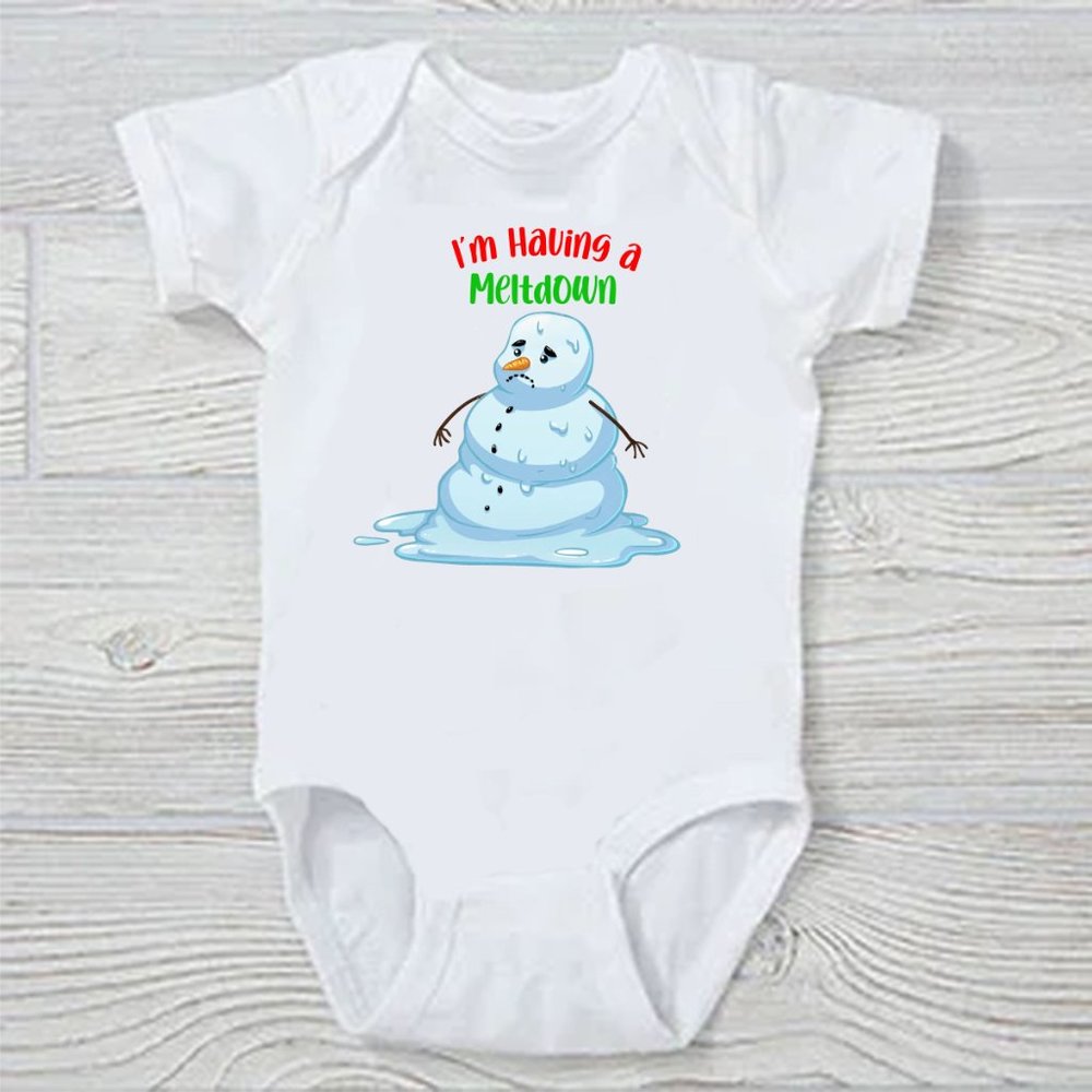 I'm Having a Meltdown Funny Baby Onesie